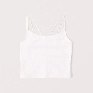 Abercrombie & Fitch Cropped Cami White NWT